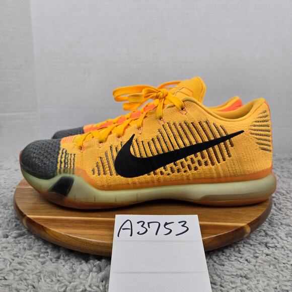 Nike Mens 11.5 Kobe 10 Elite Chester Orange Athletic Basketball Shoe 747212-818 - Picture 1 of 12
